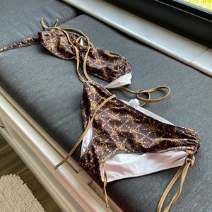 SOLD—GREEN SOLUTION BIKINI XL BOTTOMS M/L TOP